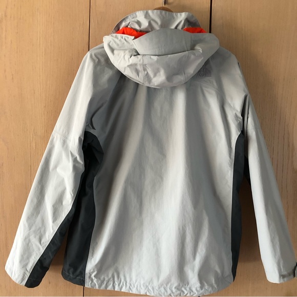The North Face Gray HyVent Waterproof Full Zip Removeable Hood Jacket Men's L - Picture 2 of 13